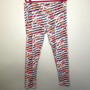 Fabletics High Rise Colorful Geometric Print Athletic Leggings XXL